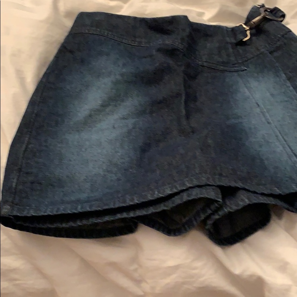 Denim skort